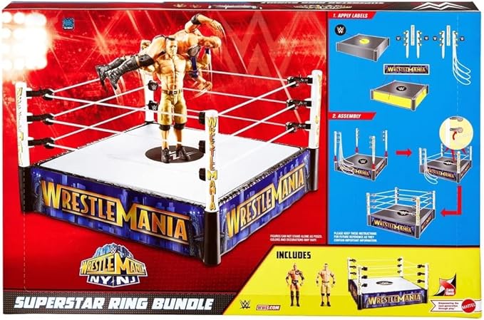 WWE WrestleMania 29 The Rock vs John Cena Superstar Ring Bundle